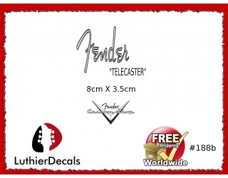 Fender Telecaster Guitar Decal #188b